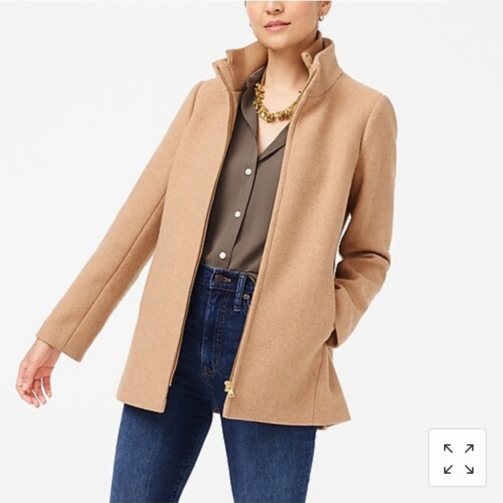 J.CREW Factory Village Coat in Heather Acorn
